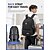cheap Kids &amp; Teen Backpacks-Student's Backpack Set for Boys, Large Capacity Multi-Layer School Bag, Waterproof Polyester Laptop Sleeve, Travel-Friendly, Multi-Function Organizer, Black/Grey/Blue