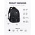 preiswerte Kinder- und Teenager-Rucksäcke-Herrenrucksack, verschiedene Farben, viele Fächer, großes Fassungsvermögen, wasserdichtes Polyester, reflektierende Streifen, ideal für Schule, Uni, als Laptoptasche, für Reisen, Geschäftsreisen und