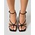 voordelige Hakken Sandalen-Zwarte damessandalen met bandjes en hoge hakken, elegante stilettohakken met vierkante neus en enkelbandje voor avonddiners, cocktailparty's en bruiloften. &amp;formele evenementen