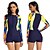 billige One Pieces Rash Guards-Dame Ermeløs våtdrakt Forside Glidelås Boyleg UV Solbeskyttelse UPF50+ Hurtigtørkende Langermet Kroppsdrakt Badedrakt Surfing Strand Vannsport Sommer