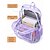 cheap Kids &amp; Teen Backpacks-Heavy Duty Purple Clear Backpack for Girls - Stadium Approved Large Transparent School Bag with Floral Straps for Students &amp; Teens