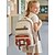 abordables Mochilas para Niños y Adolescentes-Mochila escolar para niñas, resistente al agua, con múltiples bolsillos y gran capacidad, de poliéster, con un diseño ergonómico y cómodo, con tiras reflectantes, ideal para estudiantes de primaria y