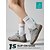 abordables Baskets femme-Chaussures de marche athlétiques pour femmes, gris clair, largeur large – baskets en maille respirante avec un espace extra large pour les orteils, une semelle extérieure en caoutchouc flexible et