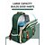 cheap Kids &amp; Teen Backpacks-Kids School Backpack, Waterproof Polyester Large Capacity Bookbag with Multiple Compartments, Adjustable Straps, Breathable Back Panel, Reflective Safety, Green Beige for Boys and Girls Back to School