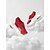 cheap Sport Sandals-Women's Red Air Cushion Platform Sandals – Breathable Knit Open Toe Walking Sandals with Shock Absorption, Lightweight Comfort Sole and Slip-On Design for Travel, Vacation and Everyday Wear