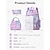 お買い得  子供とティーンのバックパック-女の子用大理石柄バックパックセット、ランチバッグとペンケース付きスクールバッグ3点セット、大容量マルチコンパートメント防水ポリエステルバックパック、通学に最適な軽量ブックバッグ