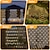 abordables Luces de alto voltaje con enchufe-Guirnalda de luces LED de malla decorativa para exteriores, 6x4m, 880 LED, luces de malla para patio, jardín, arbustos y vallas.
