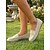 cheap Women's Slip-Ons &amp; Loafers-Women's Beige Tassel Loafers with Soft Faux Suede Upper - Comfortable Slip-On Moccasin Flats with Tassels &amp; Rivet for Travel, Shopping, Driving, Business Casual and Everyday Wear