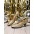 preiswerte Schuhe für Standardtanz und Modern Dance-Elegante, goldglitzernde Damen-Ballsaalschuhe, bequeme Mary-Jane-Pumps mit mittelhohem Absatz für Walzer, Foxtrott, Gesellschaftstänze und Abendveranstaltungen