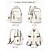abordables Mochilas para Niños y Adolescentes-Mochila escolar de poliéster para niña con estuche para lápices, gran capacidad, múltiples compartimentos, linda mochila infantil para libros, bolsos de viaje para laptop con correa para equipaje,