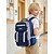 cheap Kids &amp; Teen Backpacks-Kids School Backpack, Waterproof Polyester Large Capacity Bookbag with Multiple Compartments, Adjustable Straps, Breathable Back Panel, Reflective Safety, Green Beige for Boys and Girls Back to School