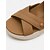 voordelige Comfortsandalen-Damessandalen van imitatieleer met een grof platform en voetboogondersteuning - comfortabele sandalen met gekruiste bandjes aan de voorkant en een verstelbare enkelband met klittenbandsluiting.