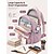 ieftine Rucsaci pentru copii și adolescenți-Rucsac școlar pentru elevi, multicolor, compartimente de mare capacitate, poliester impermeabil, curea de bagaj, perfect pentru gimnaziu, liceu, facultate, călătorii, geantă de laptop de zi cu zi