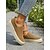 cheap Women's Sneakers-Women's Khaki Faux Suede Slip-On Sneakers - Casual Walking Shoes for Travel, Vacation, Shopping, Daily Walking and Everyday Wear
