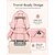 baratos Mochilas para Crianças e Adolescentes-Mochila escolar feminina rosa impermeável em poliéster com estojo, mochila grande com vários bolsos, suporte ergonômico, ideal para viagens. &amp;Uso diário, 1º ao 6º ano