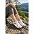 abordables Baskets femme-Chaussures de marche athlétiques pour femmes, gris clair, largeur large – baskets en maille respirante avec un espace extra large pour les orteils, une semelle extérieure en caoutchouc flexible et