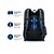 abordables Sacs à dos pour Enfants et Adolescents-Ensemble sac à dos de football pour garçon, sac d'école imperméable en polyester avec trousse, grand sac à dos à compartiments multiples, imprimé football bleu et noir pour l'école, les voyages, le