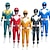 ieftine Costume pentru băieți-Eroi puternici Tommy Oliver Costum Cosplay Salopetă Cosplay for Bărbați Pentru femei Băieți Pentru copii Adulți Carnaval Mascaradă Evenimente / Petrecere Mascaradă