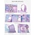 お買い得  子供とティーンのバックパック-女の子用大理石柄バックパックセット、ランチバッグとペンケース付きスクールバッグ3点セット、大容量マルチコンパートメント防水ポリエステルバックパック、通学に最適な軽量ブックバッグ