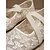 baratos Sapatilhas de mulher-Sapatilhas femininas off-white de renda - modelo Mary Jane de bico quadrado com tiras elásticas, perfeitas para o dia a dia. &amp;férias de verão