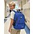 cheap Kids &amp; Teen Backpacks-Student's Backpack Set for Boys, Large Capacity Multi-Layer School Bag, Waterproof Polyester Laptop Sleeve, Travel-Friendly, Multi-Function Organizer, Black/Grey/Blue