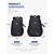 cheap Kids &amp; Teen Backpacks-Student's Backpack Set for Boys, Large Capacity Multi-Layer School Bag, Waterproof Polyester Laptop Sleeve, Travel-Friendly, Multi-Function Organizer, Black/Grey/Blue