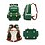 cheap Kids &amp; Teen Backpacks-Kids School Backpack, Waterproof Polyester Large Capacity Bookbag with Multiple Compartments, Adjustable Straps, Breathable Back Panel, Reflective Safety, Green Beige for Boys and Girls Back to School