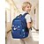 abordables Sacs à dos pour Enfants et Adolescents-Sac à dos scolaire pour garçon sur le thème de l'espace, grand format, multi-compartiments, en polyester imperméable, bandes réfléchissantes, panneau dorsal respirant, bleu, noir et vert.