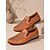billige Slip-on casual sko-Herre Tøfler &amp; Slip-ons Håndlavede sko Gang Afslappet udendørs Atletisk Net Læder Åndbart Håndlavet Sort Blå Brun Sommer Forår