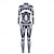 tanie Stroje damskie-Kombinezon zentai Kostium Cosplay Body Kombinezon zakrywający całe ciało Szkielet Czaszka Jednoczęściowe Cosplay Zamek błyskawiczny z przodu Dla dzieci Dla dorosłych Damskie Bal maskowy Impreza