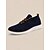 Χαμηλού Κόστους Καθημερινά Sneakers-ανδρικά πλεκτά αθλητικά παπούτσια σε μπλε ναυτικό με κορδόνια και μαλακή σόλα για άνετη καθημερινή χρήση