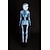 economico Costumi da Donna-Tuta Intera Costume Cosplay Body Catsuit a Corpo Intero Teschio scheletro Un Pezzo Costume Spaventoso Cerniera frontale Bambini Adulti Per donna Mascherata martedì grasso Feste Halloween Costumi di