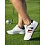 baratos Sapatos de Golfe Femininos-Sapatos de golfe femininos sem cravos, com cadarço, tênis de golfe em couro impermeável e antimicrobiano com sola antiderrapante para campo de golfe, treino e caminhada. &amp; treinamento