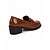 baratos Sapatilhas e Mocassins de mulher-Mocassins femininos marrons de verniz com salto bloco - modelo clássico de bico redondo, perfeitos para o dia a dia no escritório, para o trabalho e ocasiões casuais de negócios.