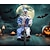 halpa Halloween-hauskat puvut kolmipyöräinen nukkepelle animatroninen halloween-koristeet, kammottava poika pyörällä valoilla ja musiikilla, sisä- ja ulkokäyttöön