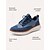 Χαμηλού Κόστους Καθημερινά Sneakers-Ανδρικά αθλητικά παπούτσια μπλε πλεκτά με κορδόνια, κομψό σχεδιασμό και μαλακή σόλα για περπάτημα, τρέξιμο και καθημερινή χρήση.