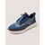 Χαμηλού Κόστους Καθημερινά Sneakers-Ανδρικά αθλητικά παπούτσια μπλε πλεκτά με κορδόνια, κομψό σχεδιασμό και μαλακή σόλα για περπάτημα, τρέξιμο και καθημερινή χρήση.