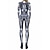 tanie Stroje damskie-Kombinezon zentai Kostium Cosplay Body Kombinezon zakrywający całe ciało Szkielet Czaszka Jednoczęściowe Cosplay Zamek błyskawiczny z przodu Dla dzieci Dla dorosłych Damskie Bal maskowy Impreza