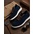 Χαμηλού Κόστους Καθημερινά Sneakers-ανδρικά πλεκτά αθλητικά παπούτσια σε μπλε ναυτικό με κορδόνια και μαλακή σόλα για άνετη καθημερινή χρήση