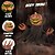 economico Halloween-Zucca animatronica, spaventapasseri a forma di zucca, decorazioni per feste all'aperto, zucca animata luminosa controllata dal suono con testa e braccia girevoli per il Giorno del Ringraziamento.