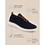 Χαμηλού Κόστους Καθημερινά Sneakers-ανδρικά πλεκτά αθλητικά παπούτσια σε μπλε ναυτικό με κορδόνια και μαλακή σόλα για άνετη καθημερινή χρήση