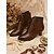cheap Victorian &amp; Edwardian-Women's Brown Victorian Vintage Lace Up Boots - Wingtip Brogue Edwardian Spool Kitten Heel Booties for Cosplay, Retro Tea Party