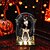 economico Halloween-Decorazioni di Halloween: scheletri danzanti animati su lapide con musica, oggetti di scena per decorazioni di Halloween con sensore di movimento e luce, decorazioni di Halloween per casa stregata,