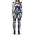 tanie Stroje damskie-Kombinezon zentai Kostium Cosplay Body Kombinezon zakrywający całe ciało Szkielet Czaszka Jednoczęściowe Cosplay Zamek błyskawiczny z przodu Dla dzieci Dla dorosłych Damskie Bal maskowy Impreza