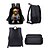 abordables Sacs à dos pour Enfants et Adolescents-Ensemble de 3 sacs à dos pour garçons avec motif oursons, sac d'école léger en polyester à grande capacité et compartiments multiples, avec sac à lunch isotherme. &amp;Trousse pour la rentrée scolaire, le