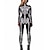 tanie Stroje damskie-Kombinezon zentai Kostium Cosplay Body Kombinezon zakrywający całe ciało Szkielet Czaszka Jednoczęściowe Cosplay Zamek błyskawiczny z przodu Dla dzieci Dla dorosłych Damskie Bal maskowy Impreza