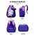 billige Barn og tenåring ryggsekker-Jenteryggsekksett med havfrue-enhjørning, 3-delt vannavstøtende polyesterskoleveske i flere farger, stor kapasitet med flere rom og trillehylle for skolestart &amp;reise
