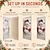 cheap Christmas Door Covers-Christmas Door Cover, Cute Reindeer Holiday Door Curtain with "Christmas Is Coming" Sign, 2026 Xmas Festive Door Hanging for Porch Party Home Decoration