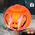 billige Halloween-Halloween tågemaskine græskar, tågemaskine halloween med græskarspand, mini halloween tåge græskar med 12 farverige LED-lys, græskarrygningssprøjte til halloween-stemning