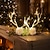 voordelige Kerstcadeauverlichting-Kerst Luminous Elch Geweien Haarclip Haarbanden LED Haaraccessoires Kerst Hoepel Veer Hoofddeksel Fancy Elch Haarspeld Flitslicht Hoofddeksel Feest Cosplay Requisiet